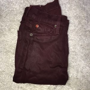 Hudson Maroon Jeans